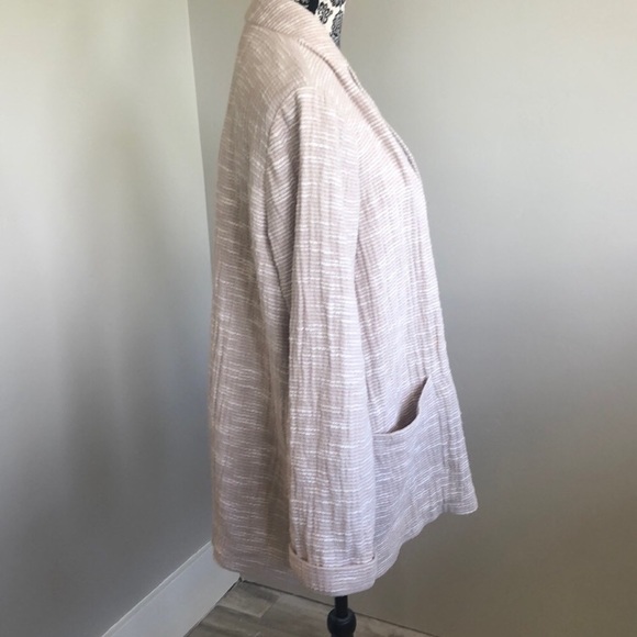 Eileen Fisher cream cotton cardigan jacket size XL - Picture 5 of 8